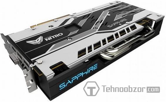 Плата Sapphire AMD Radeon RX 570 Nitro крупним планом