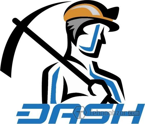 Малюнок шахтаря і напис Dash