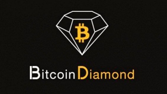 Емблема Bitcoin Diamond крупним планом
