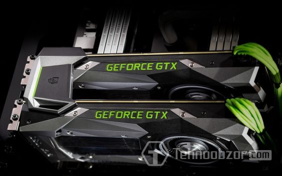 Дві відеокарти GeForce GTX