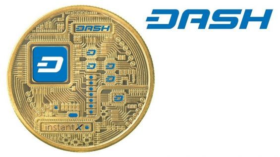 Монета з емблемою криптовалюта Dash