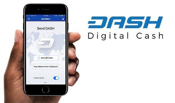 Гаманець для зберігання Dash на смартфоні
