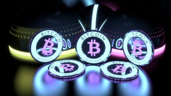 Сяючі значки Bitcoin