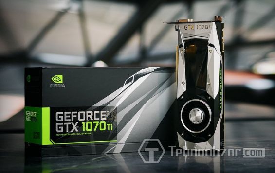 Відеокарта GeForce GTX 1070 Ti і упаковка від неї