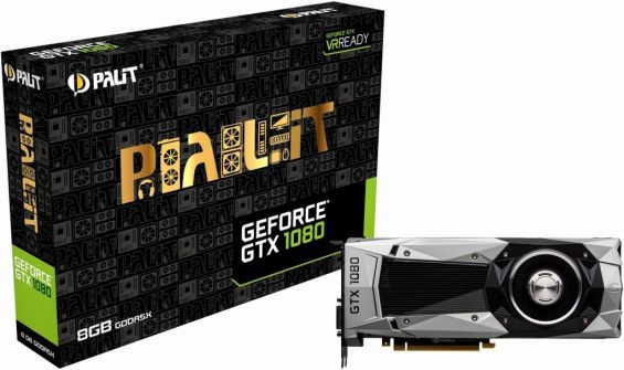 Відеокарта Palit GeForce GTX 1080 її упаковка
