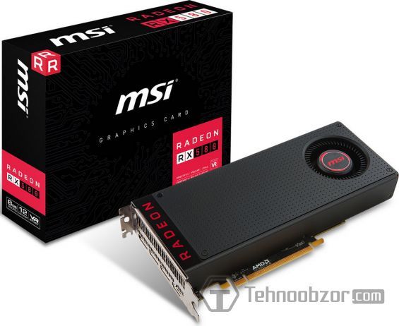 Відеокарта MSI AMD Radeon RX 580 і упаковка від неї