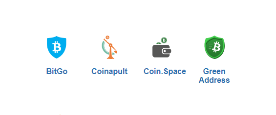 Значки онлайнових гаманців Bitcoin