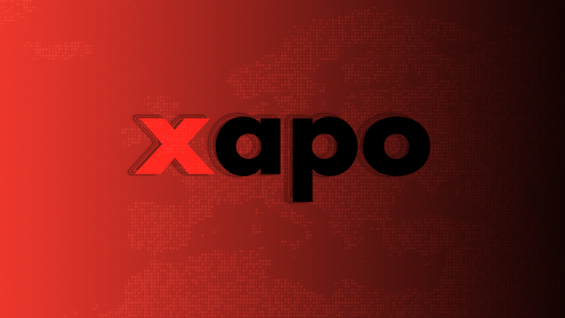 Назва гаманця XAPO на червоному тлі