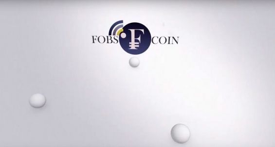 Значок ICO Fobscoin на світло-сірому тлі