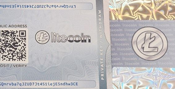 Готовий паперовий гаманець Litecoin