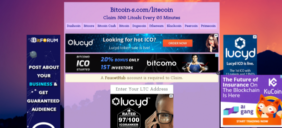 Сторінка сайту Bitcoin-s.com